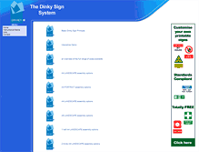 Tablet Screenshot of dinkysign.com
